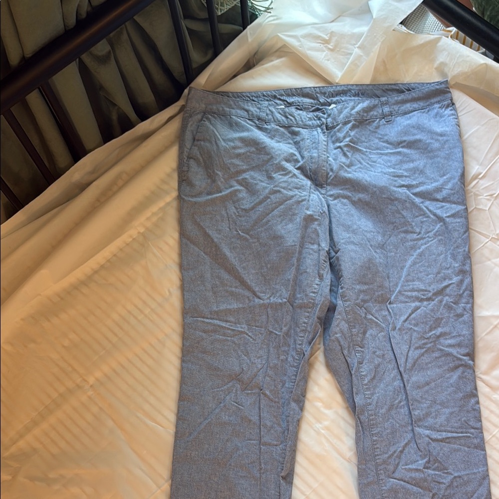 Talbots Blue Ankle Cropped Pants